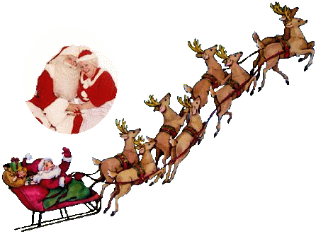 Images Of Santa And Reindeer