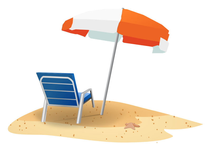 Beach Christmas Clipart