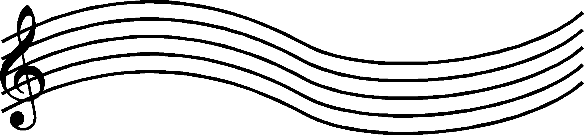 Blank Music Staff Clipart