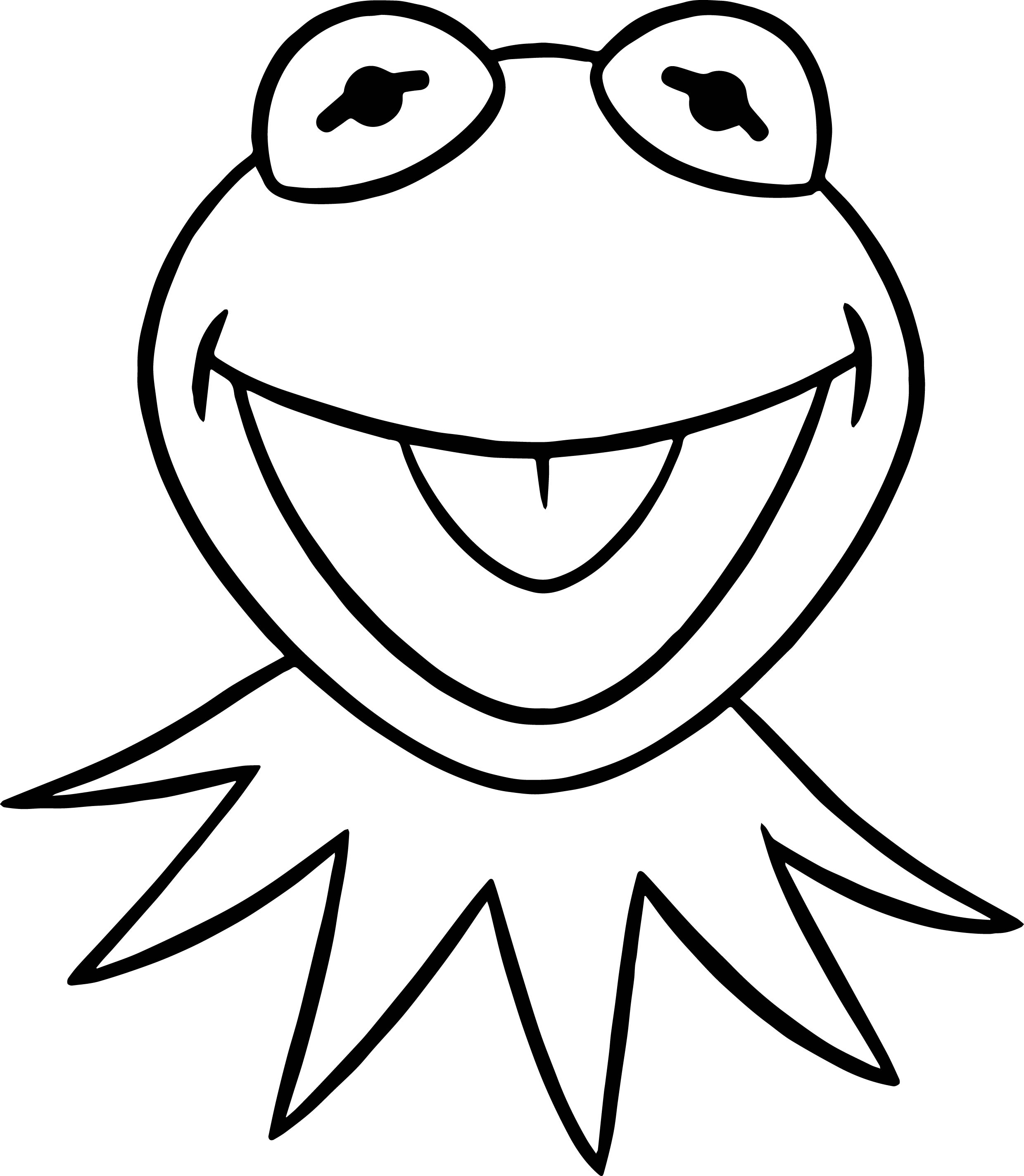 New Kermit The Frog Coloring Pages 40 On Free Coloring Book With ...