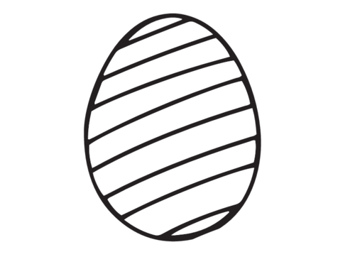 plain easter egg coloring pages - Printable Coloring Pages Design