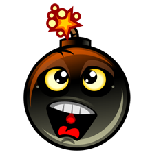 Clipart bomb explosion