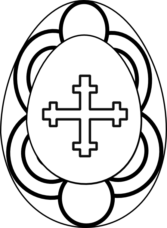 Easter Egg Clipart Black And White - Free Clipart ...