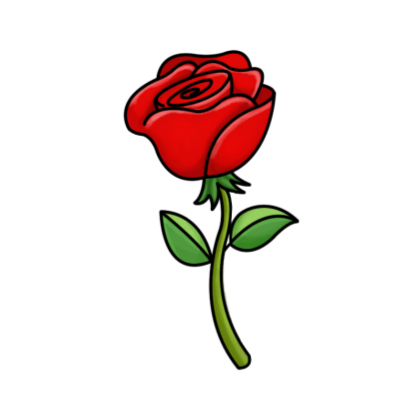 Red Rose Cartoon