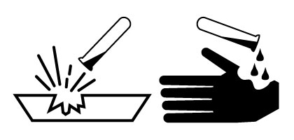 Corrosive Hazard Symbol