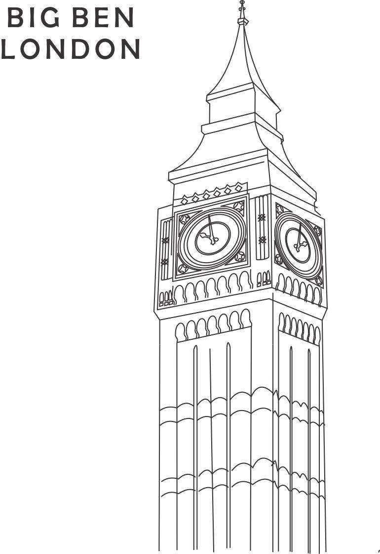 ... Big Ben Silhouette Clip Art Of london: big ben.