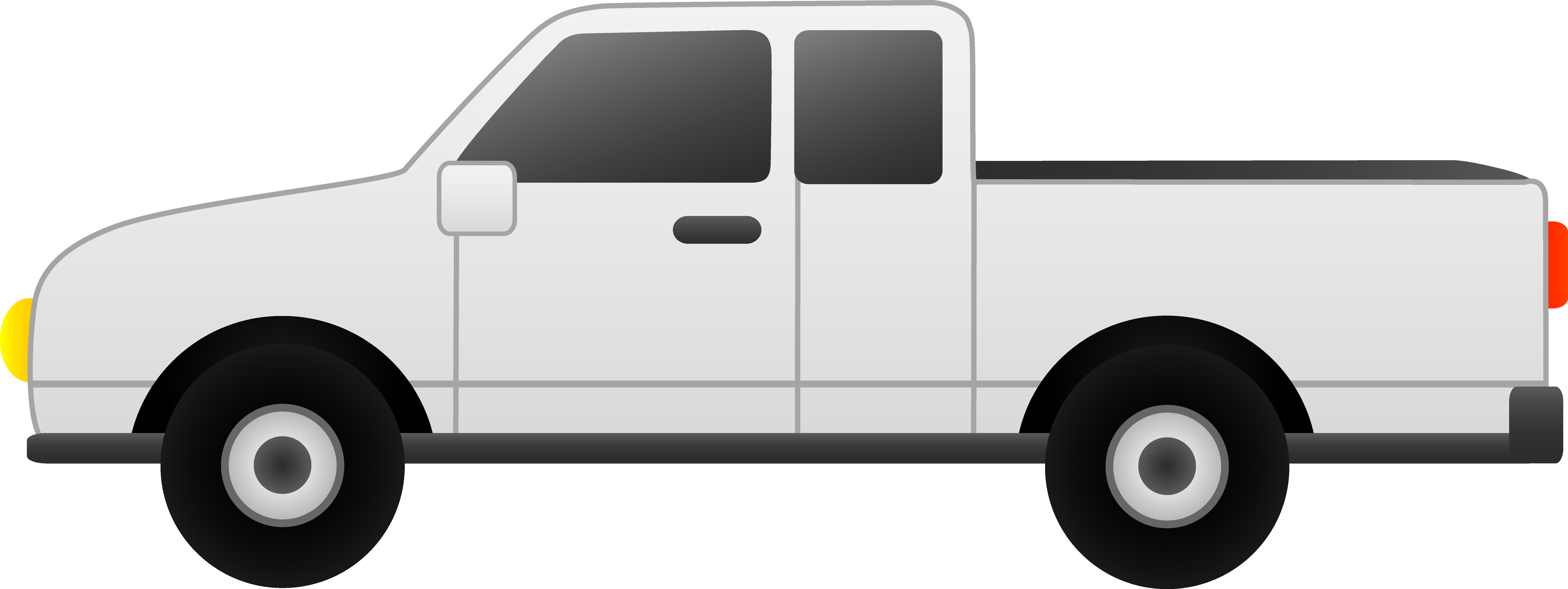 White Pickup Truck Clip Art - Free Clipart Images