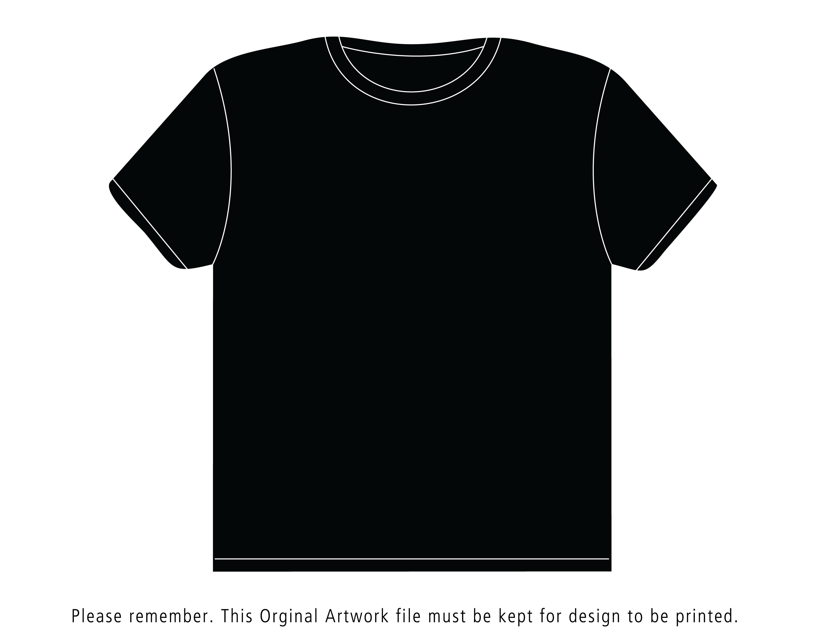 Black T Shirt Template - bikeboulevardstucson