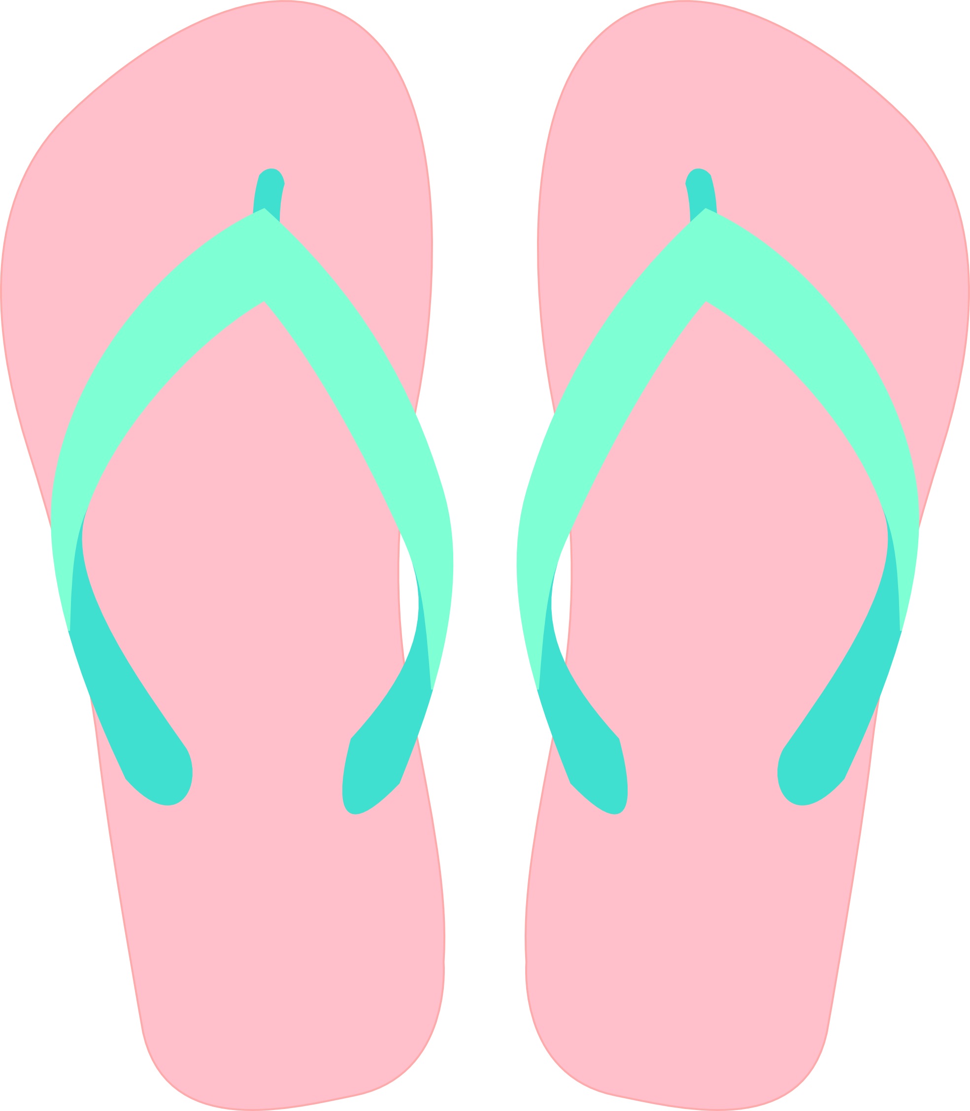 Simple Flip Flop Clipart