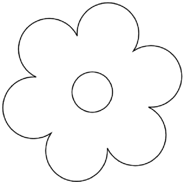 Simple Flower Coloring Pages - ClipArt Best