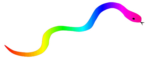 rainbow serpent sketch clipart 13 cm long | Flickr - Photo Sharing!