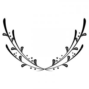 Excellent Floral Wreath Vintage Illustration Image | ClipArTidy