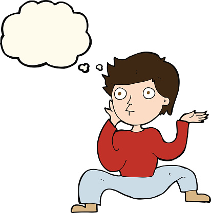 Men Little Boys Yoga Dancing Clip Art, Vector Images ...