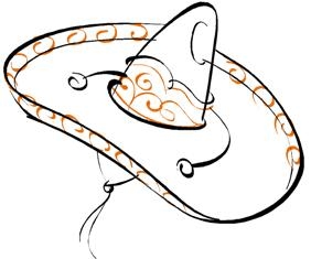 Mexican Party Flags Clipart