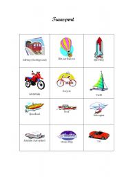 English teaching worksheets: The transports