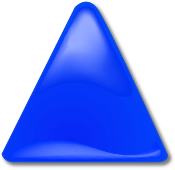 3D yellow triangle - vector Clip Art