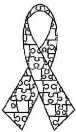 Autism ribbon clip art