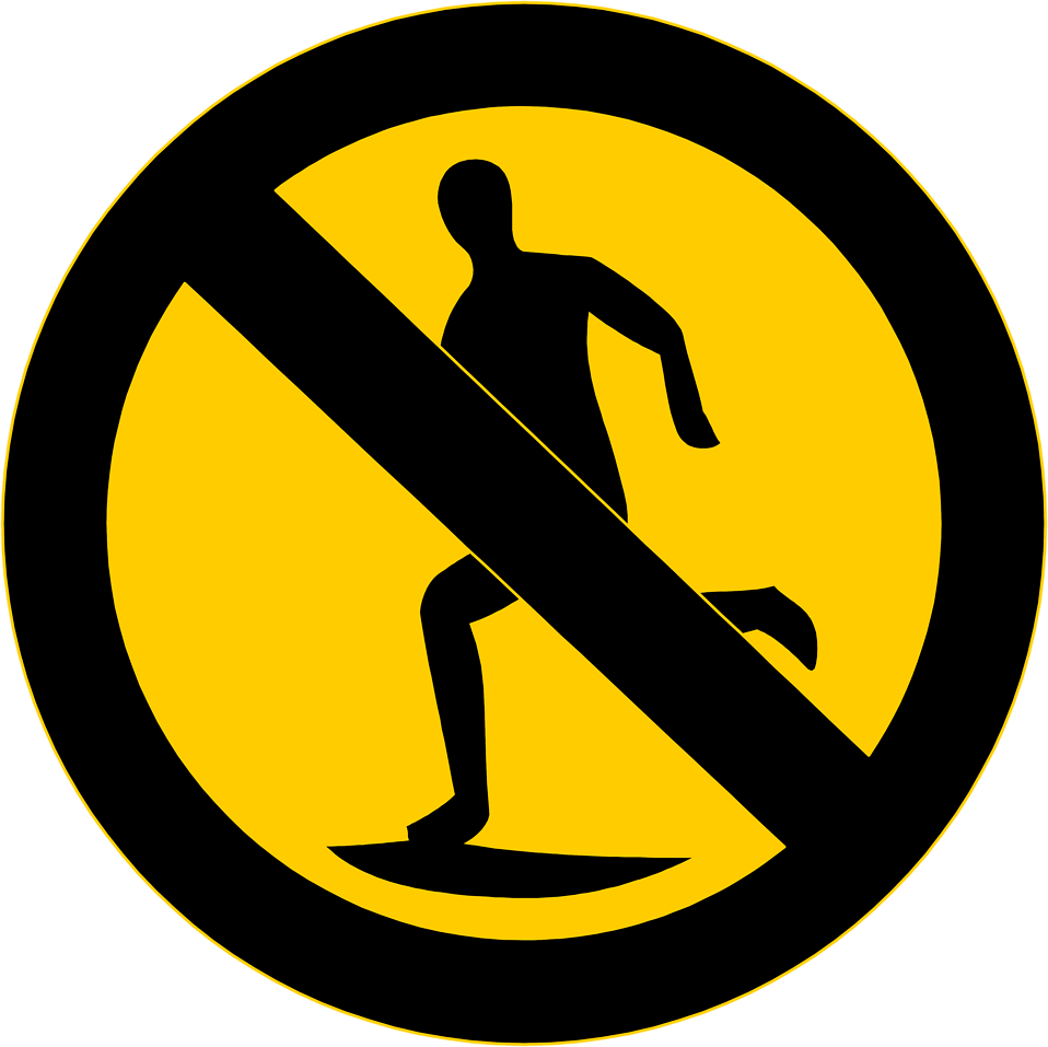 No Running Clipart