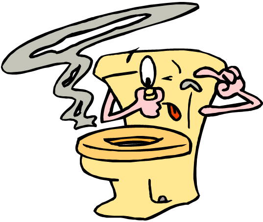 Flushing toilet clipart