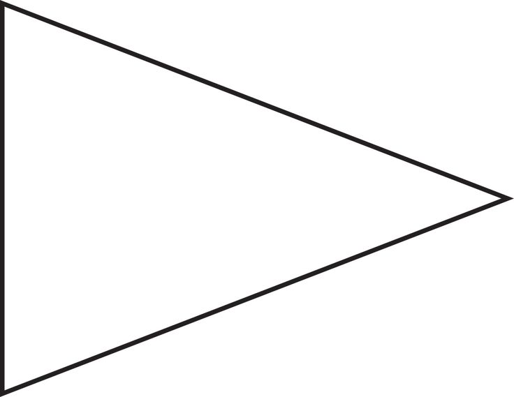 Outline Of A Pendant Flag - ClipArt Best