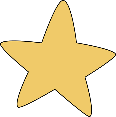 Rounded star clip art