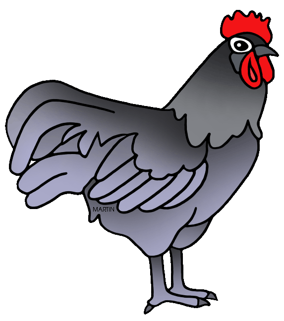 Free Animals Clip Art by Phillip Martin, Blue Hen Chicken