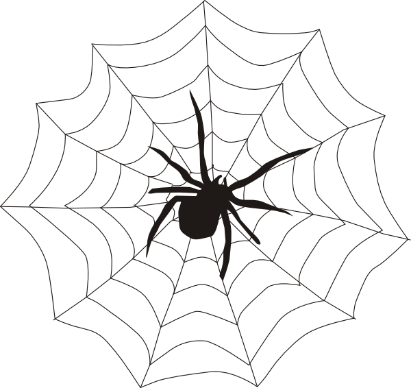 Spider outline clipart