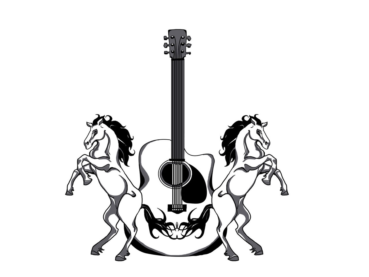 9 Cool Guitar Tattoos - Tattoo Design Ideas
