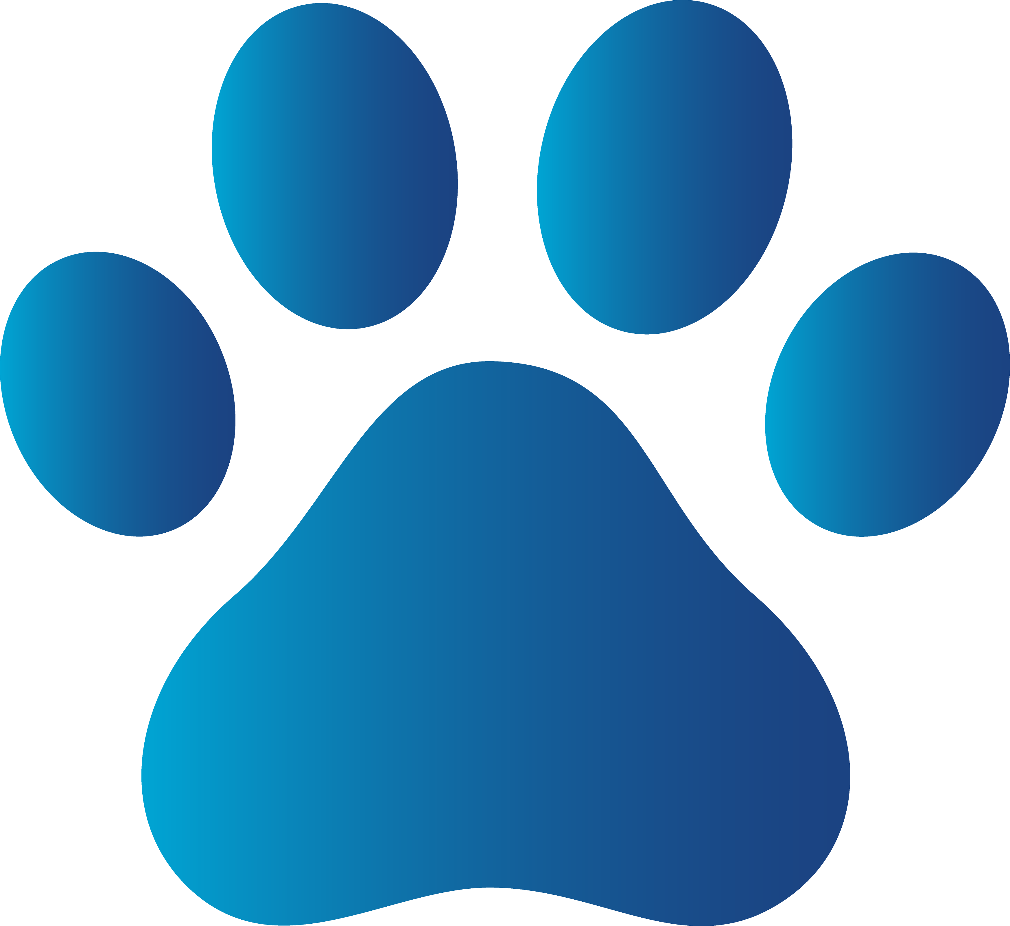 Free dog paw print clip art