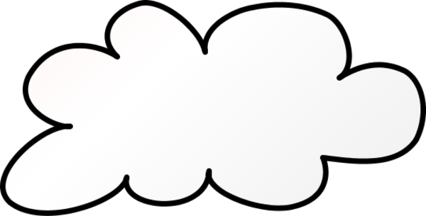 Weather Symbols Cloud - vector Clip Art