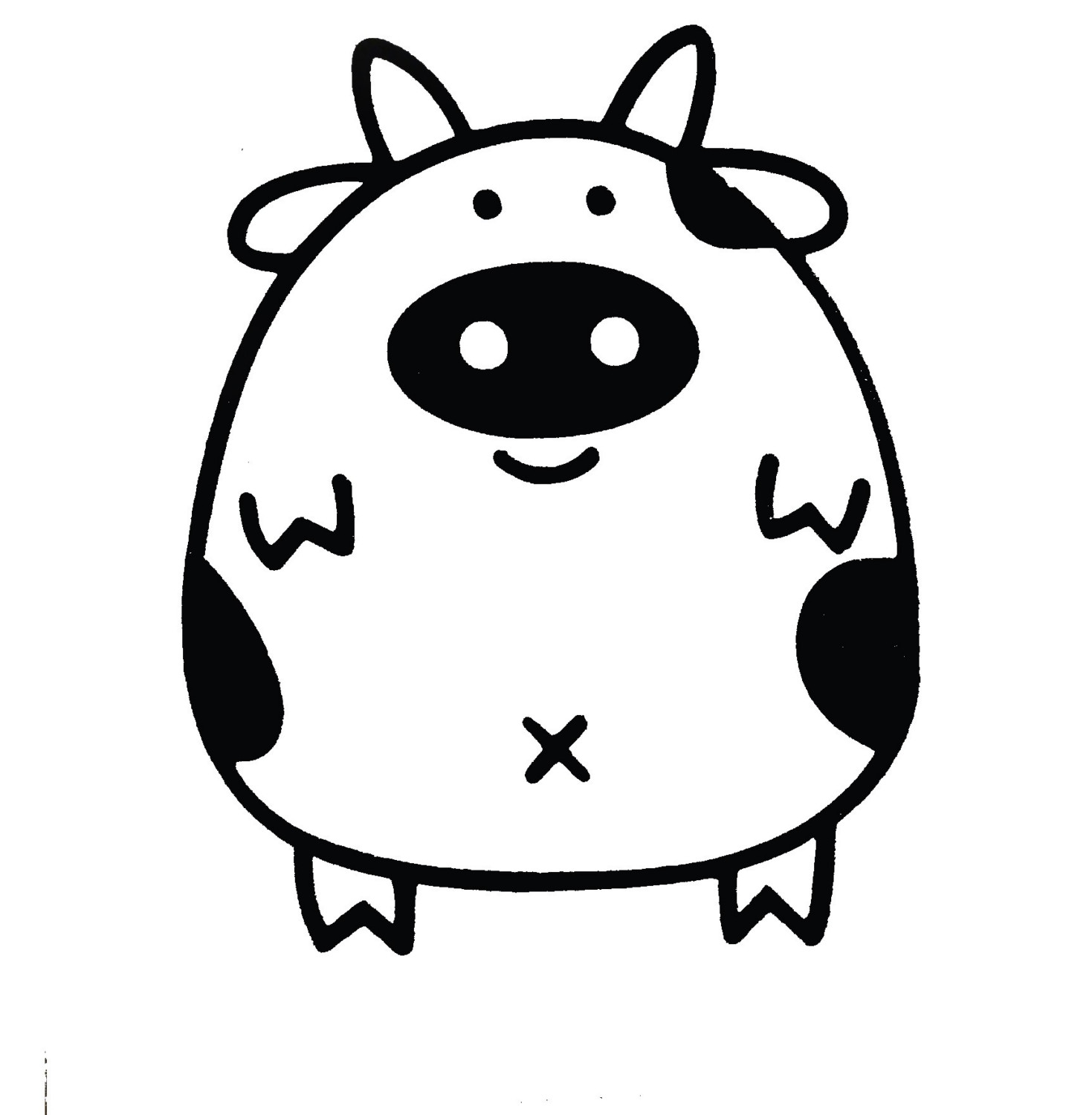 Cute Cow Drawings