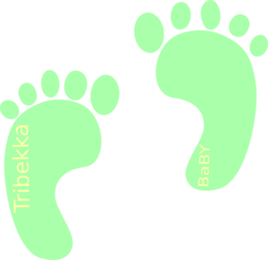 Tri 2 Footprints Clip Art - vector clip art online ...