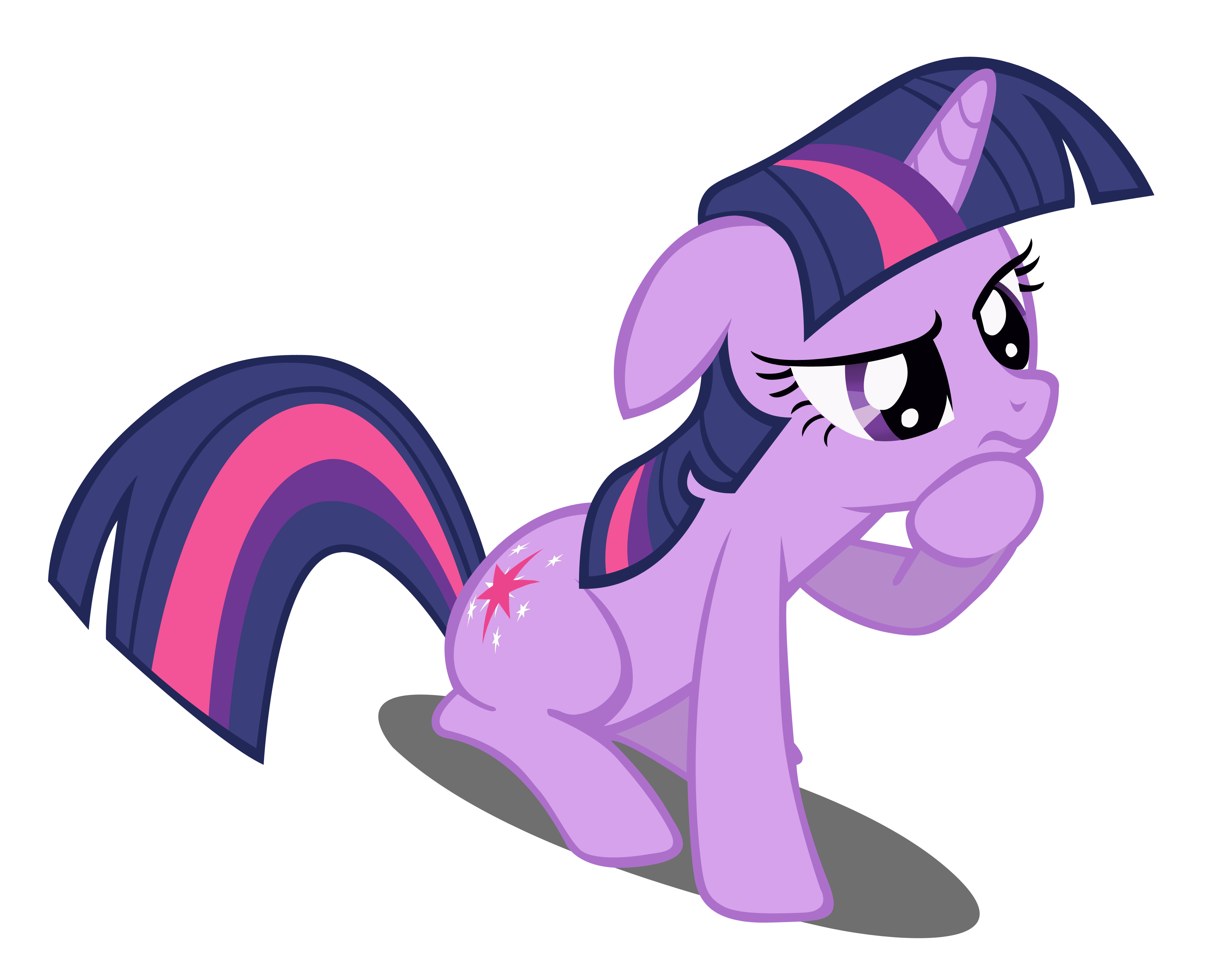 Pondering Twilight Sparkle Vector (Redone)