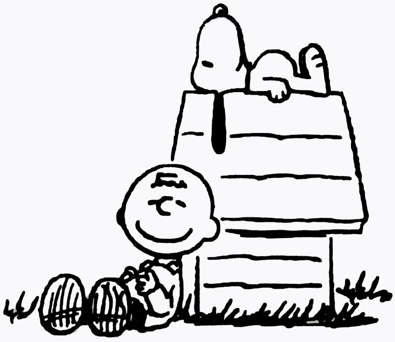 Charlie Brown and Snoopy Die-Cut Vinyl Decal - Black: Snoopn4pnuts.