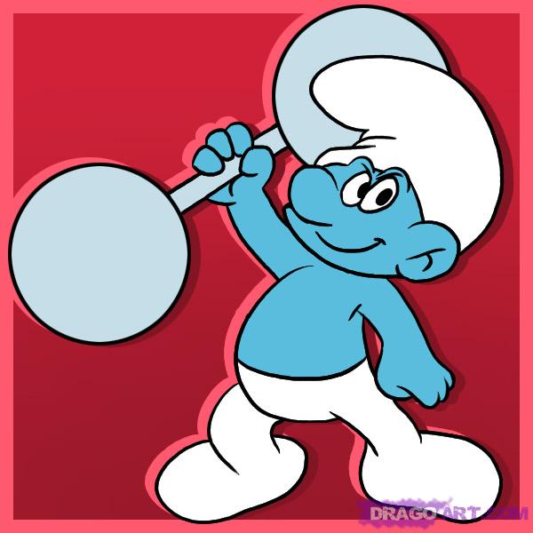 How to Draw Smurfs, Draw a Smurf, Step by Step, Cartoons, Cartoons ...