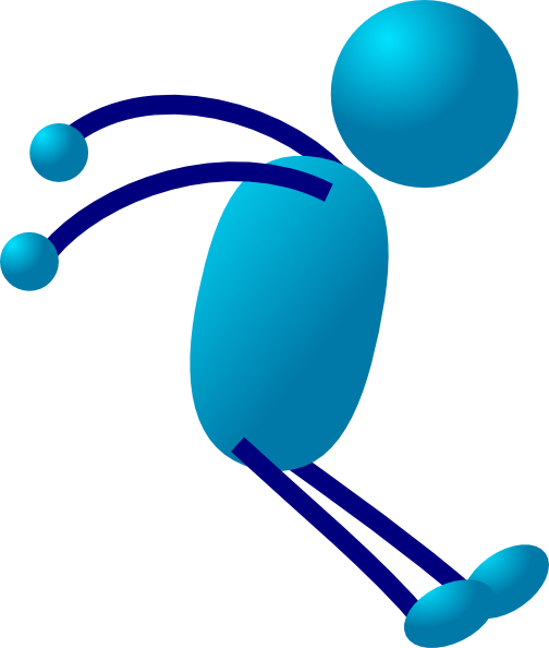 Stick Man Stopping clip art Free Vector