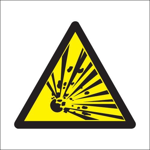 Explosive Hazard (Symbols) Signs