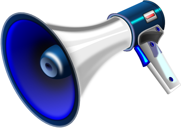 Megaphone clip art - vector clip art online, royalty free &amp; public ...