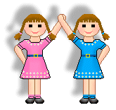 Martin Luther King Jr. Day clip art of twin girls holding upraised ...