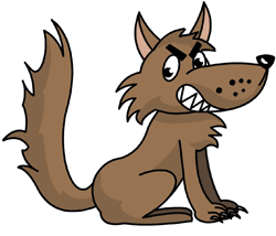 Cartoon Wolf How to Draw Lesson