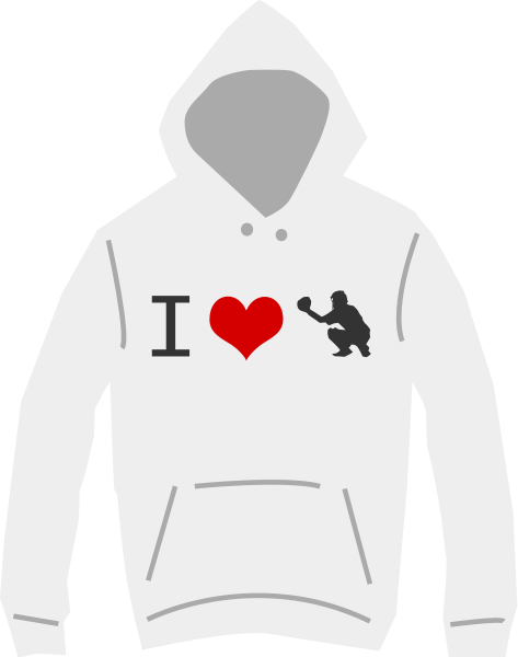 I love baseball hoodie medium 600pixel clipart, vector clip art ...