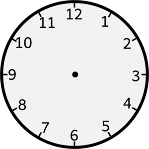 Clipart clock face no hands