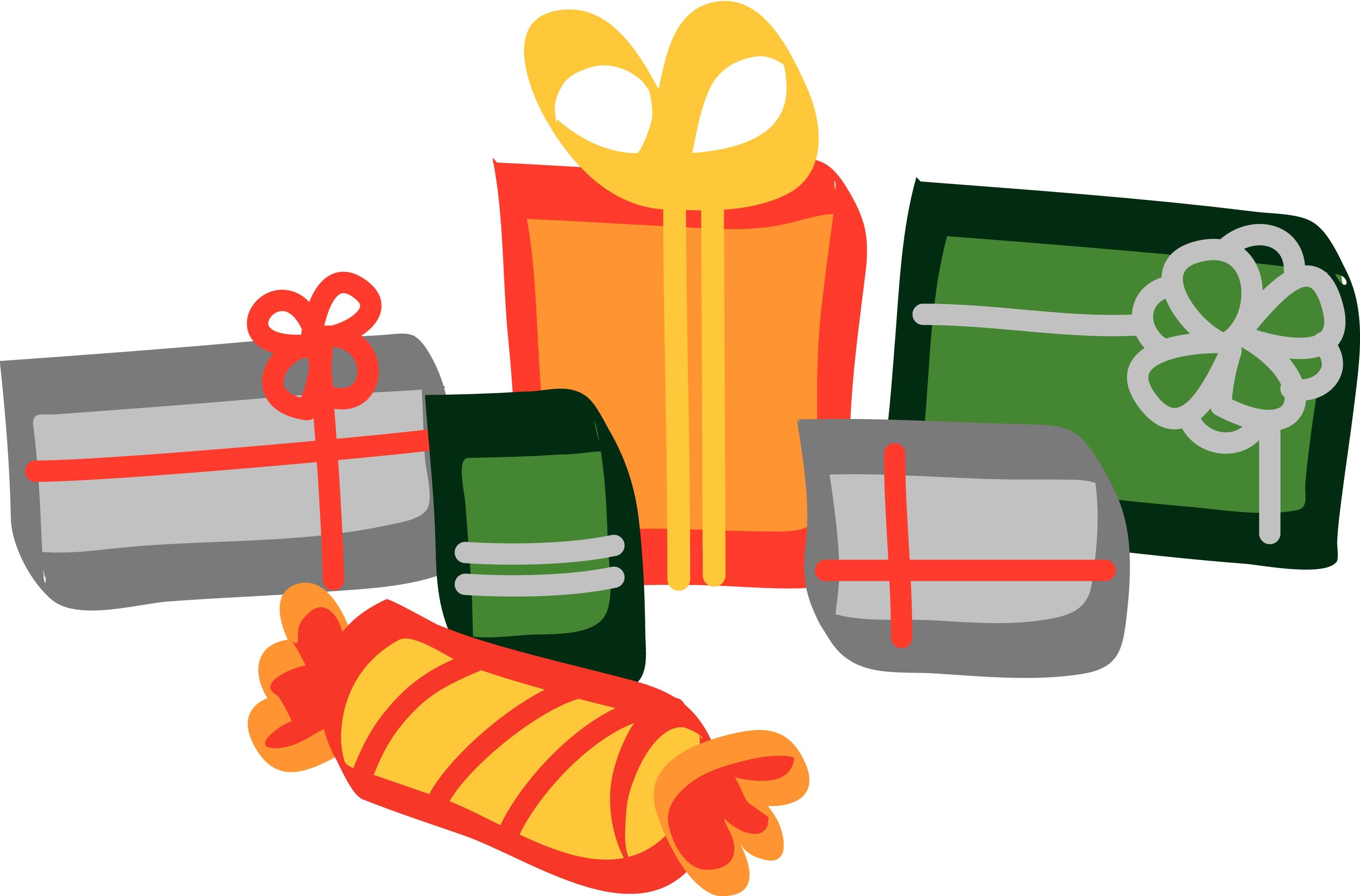 15+ Lots of Presents Clipart