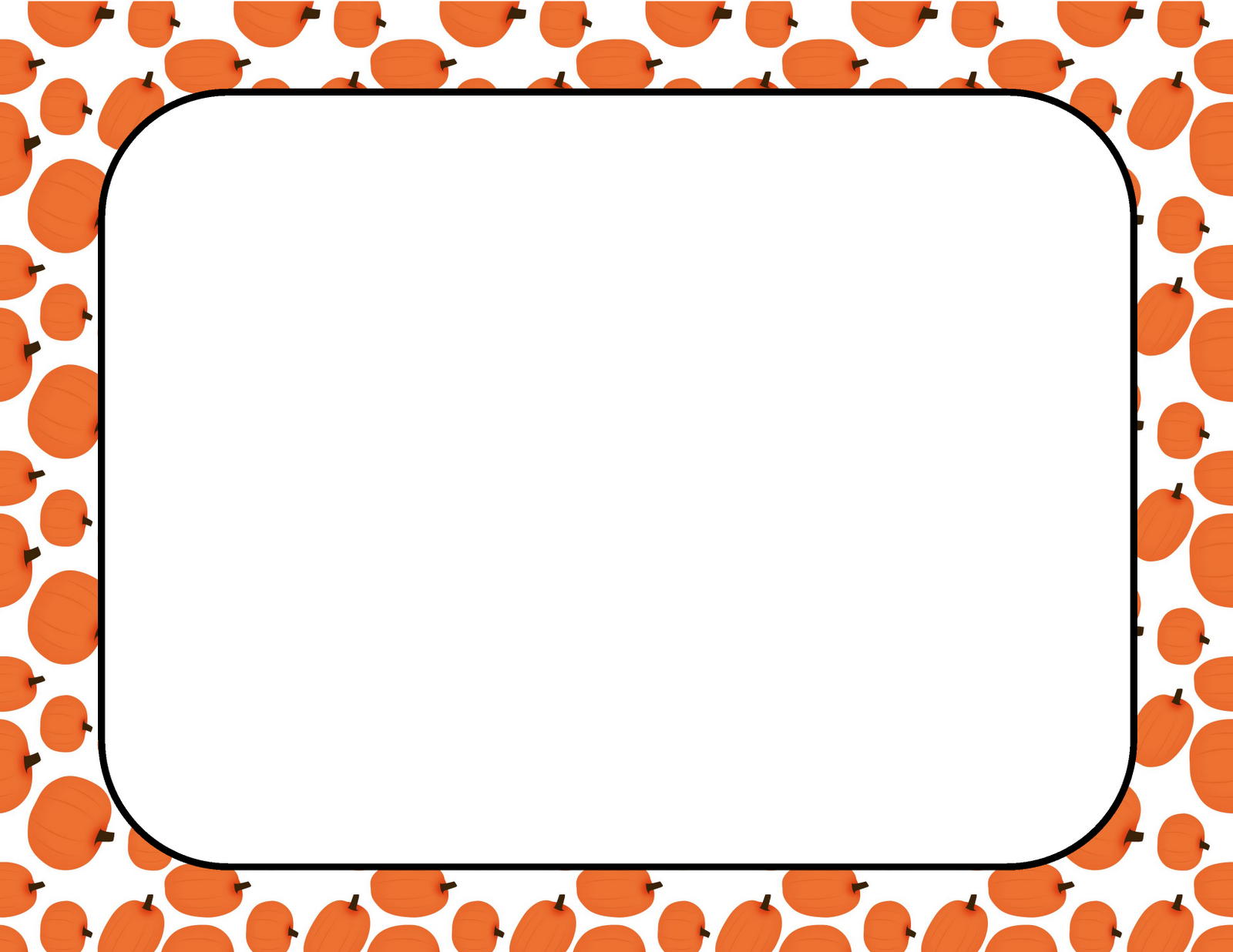 Pumpkin Border Clip Art - Tumundografico