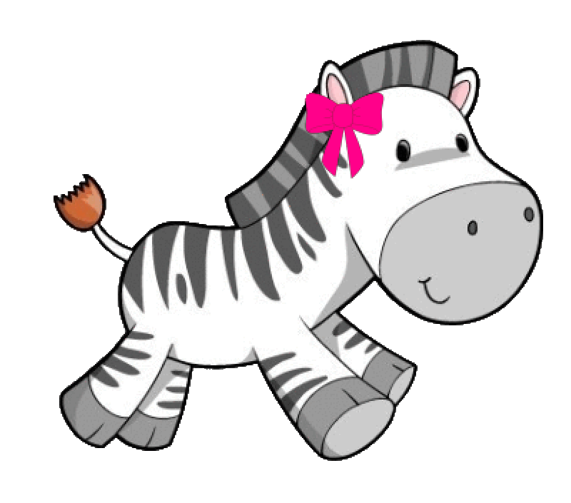 Baby zebra head clipart