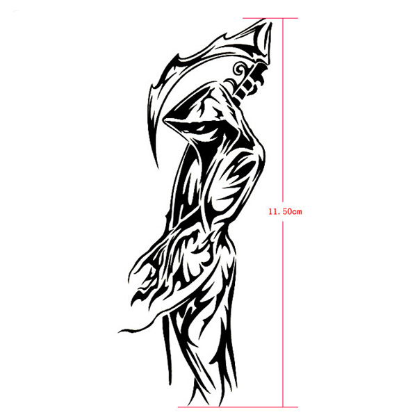 Death Design Waterproof Temporary Tattoo Sticker Paper - US$2.74 ...