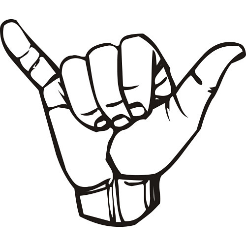 Hawaii: hang loose, hand gesture, small stuff