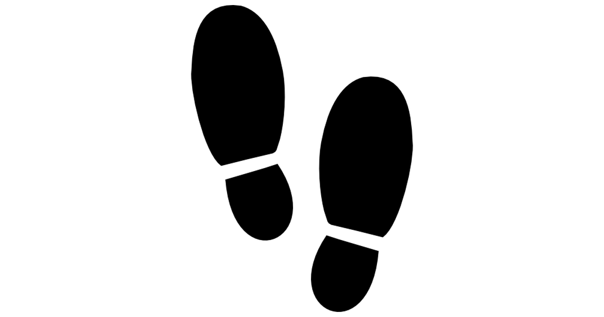 Footsteps silhouette variant - Free other icons