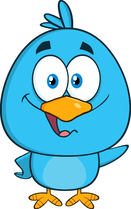 Funny blue bird cartoon vector set 09 - Vector Animal, Vector ...