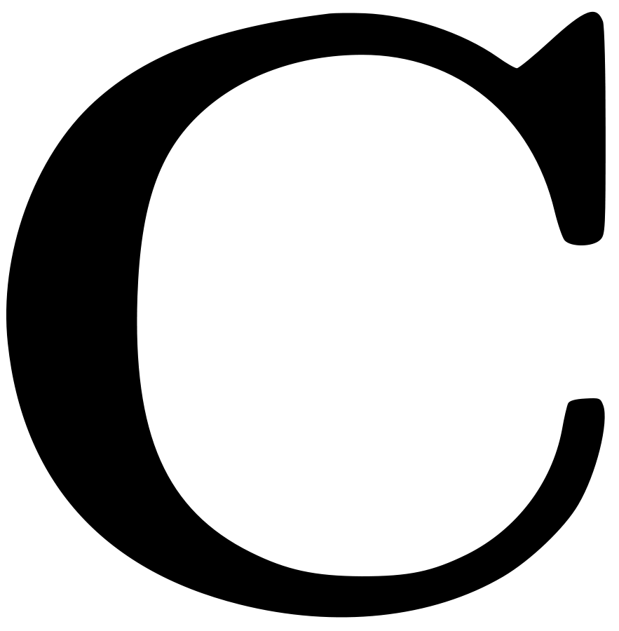 Clipart letter c